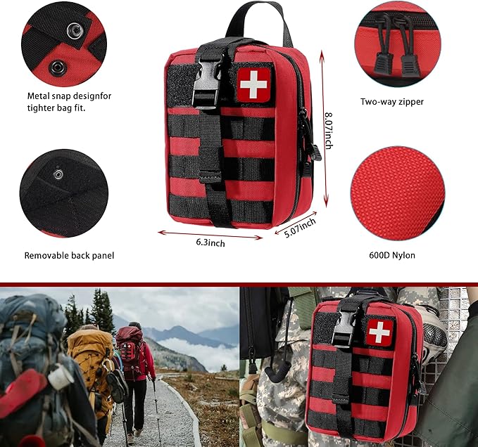 Universal IFAK Trauma First Aid Kit Molle Pouches Emergency Survival Kit - Image 3