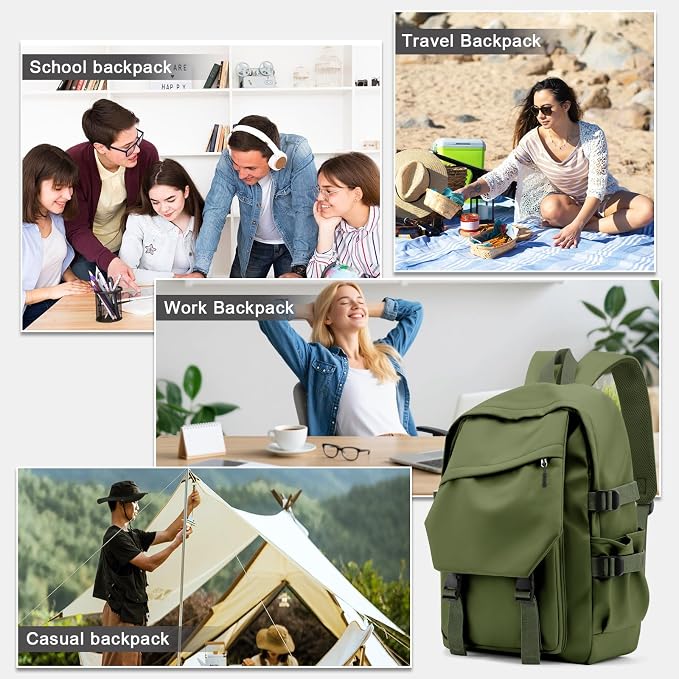 coowoz Lightweight School Backpack College Laptop Backpack - Image 8