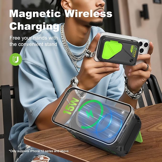 P05 Portable Charger, Magnetic Power Bank, Small Wireless PowerBank, Battery - Image 3
