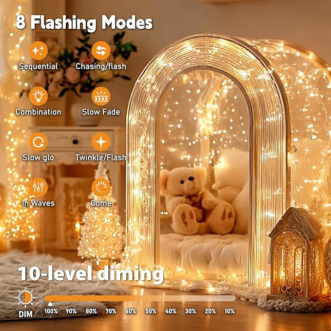 ZSJWL 6 Pack Rechargeable Fairy Lights - Image 7