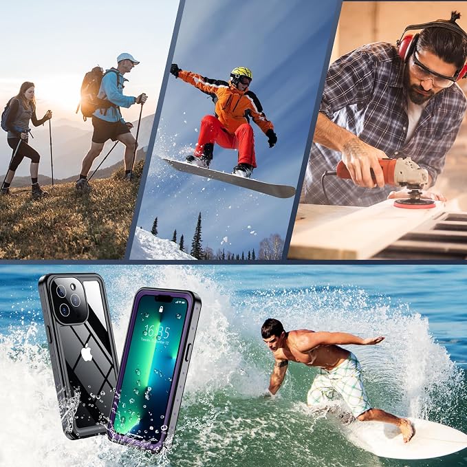 SPIDERCASE for iPhone 13 Pro Case Waterproof, Built-in Lens & Screen Protector - Image 7