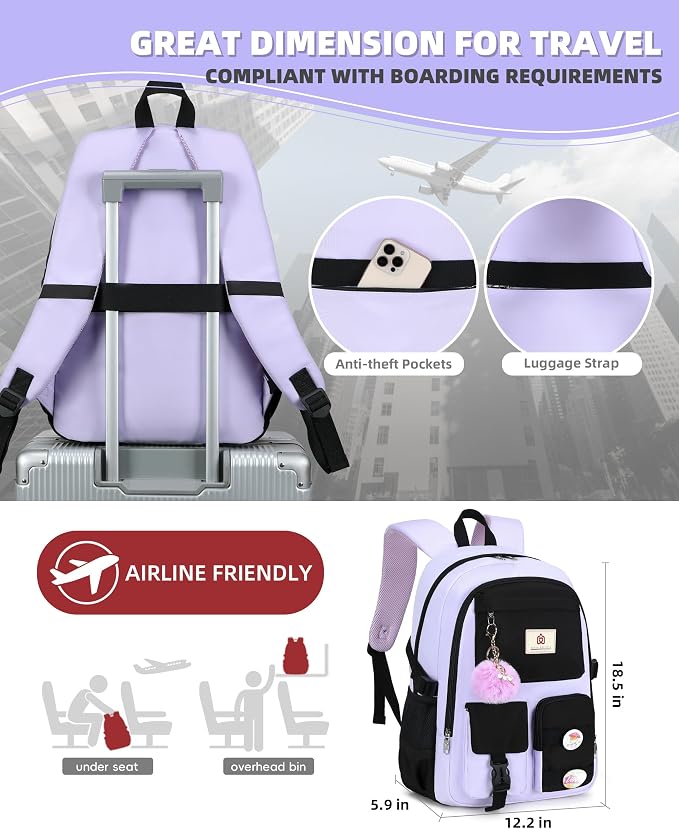 Hidds Laptop Backpacks 15.6 Inch School Bag Elementary Middle High College - Image 5