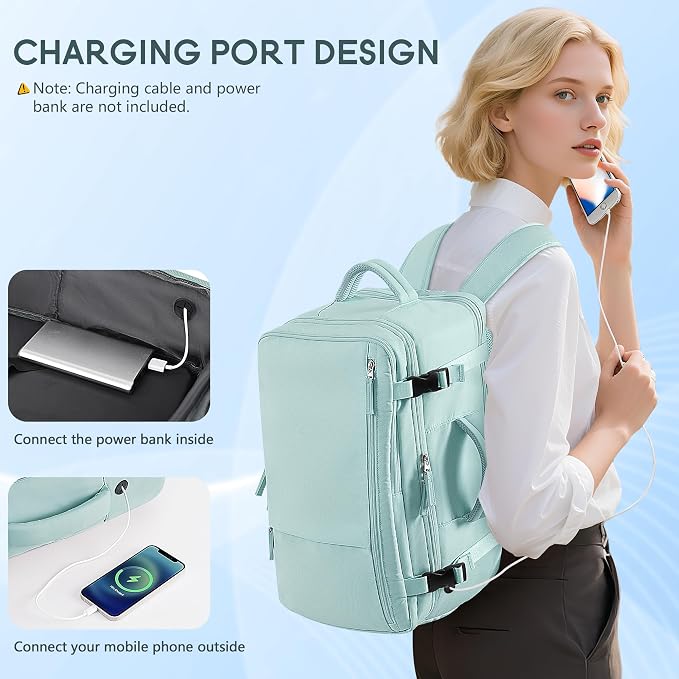 Beraliy Travel Backpack for Women, Airline Approved Bag, 16 inch Laptop - Image 4