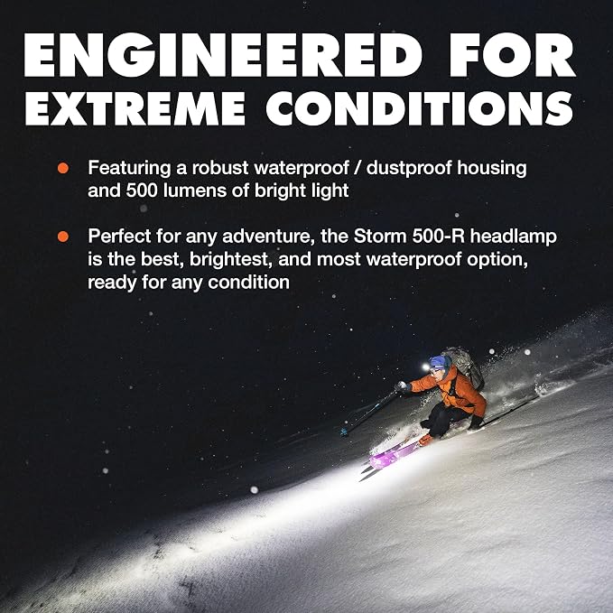BLACK DIAMOND Storm 500-R Rechargeable Headlamp | 500 Lumens Brightness | - Image 5