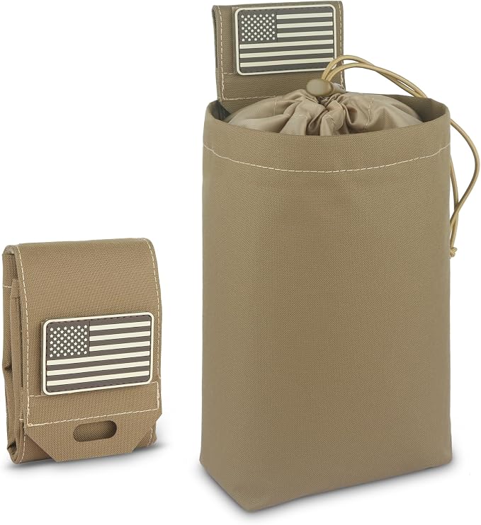 Tactical Dump Pouch for Battle Belt & MOLLE Systems | Foldable Mag Pouch by ZNBFC