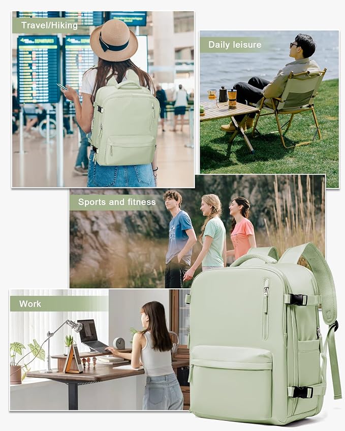 WONHOX Large Travel Backpack Carry on Flight Approved Laptop Work Business - Image 7