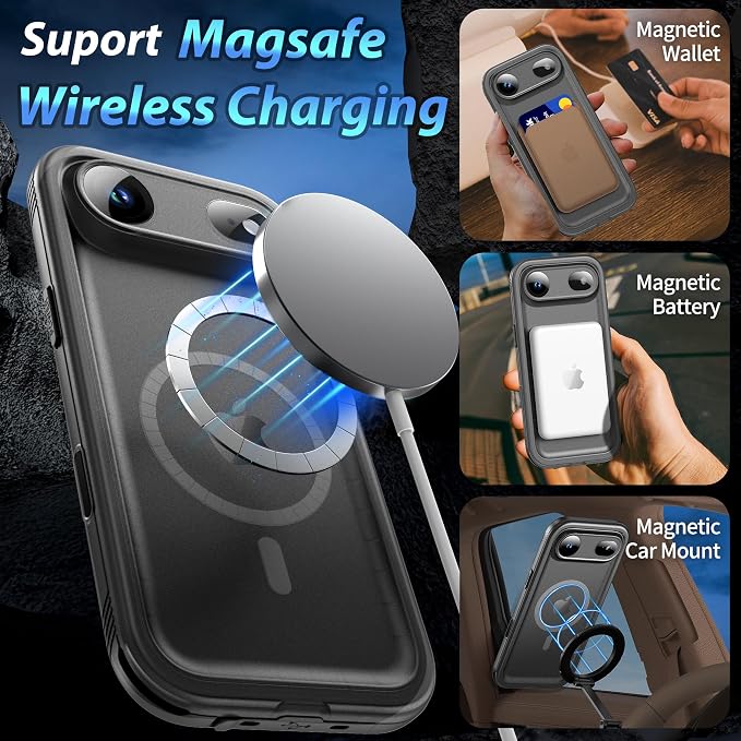 SPORTLINK for iPhone Air Case, IP68 Waterproof Military Protective Full Body - Image 3