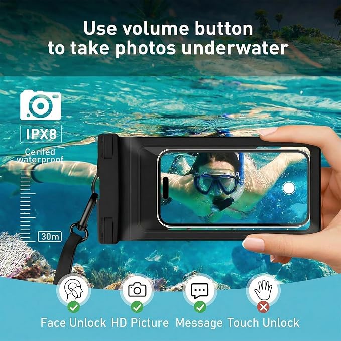 Waterproof Phone Case, with Inside Card Bag, Waterproof Phone Pouch - Image 4