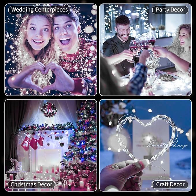 30 Pack LED Fairy Lights Battery Operated, 3 Features Blinking Slowly Blinking - Image 4