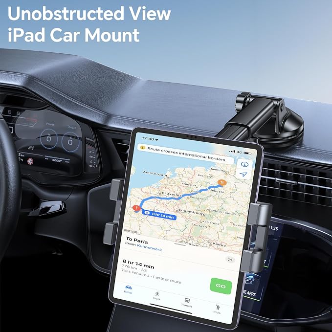 Tablet Holder for Car ipad Holder for Car【Windshield+Dash】Suction Cup ipad - Image 6