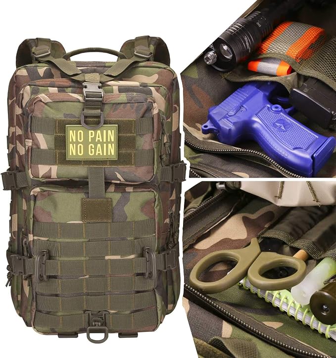 Hannibal Tactical MOLLE Assault Backpack, Tactical Backpack Military Army - Image 6