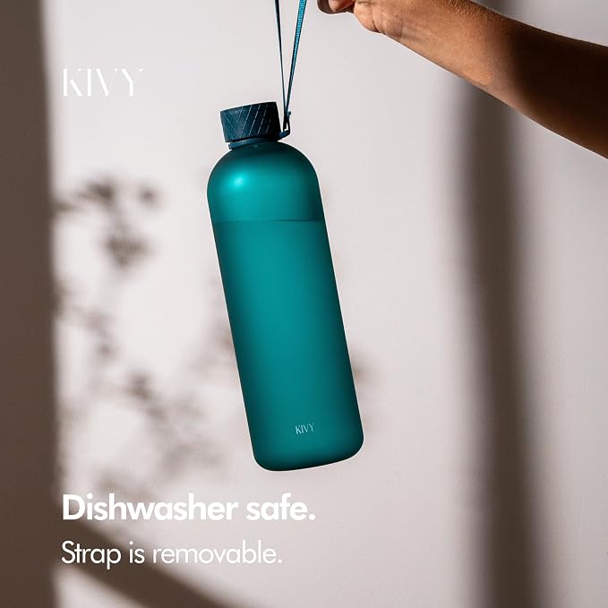 KIVY Large Water Bottle 50oz Fits Backpack & Cupholder - Image 3