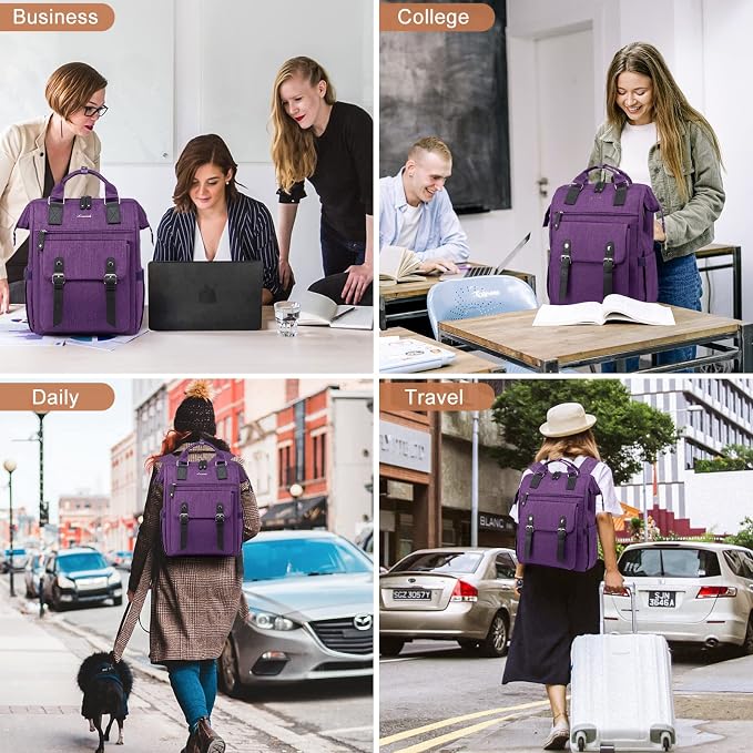 LOVEVOOK Laptop Backpack for Women Work Travel Backpack, Teacher Doctor Nurse - Image 5