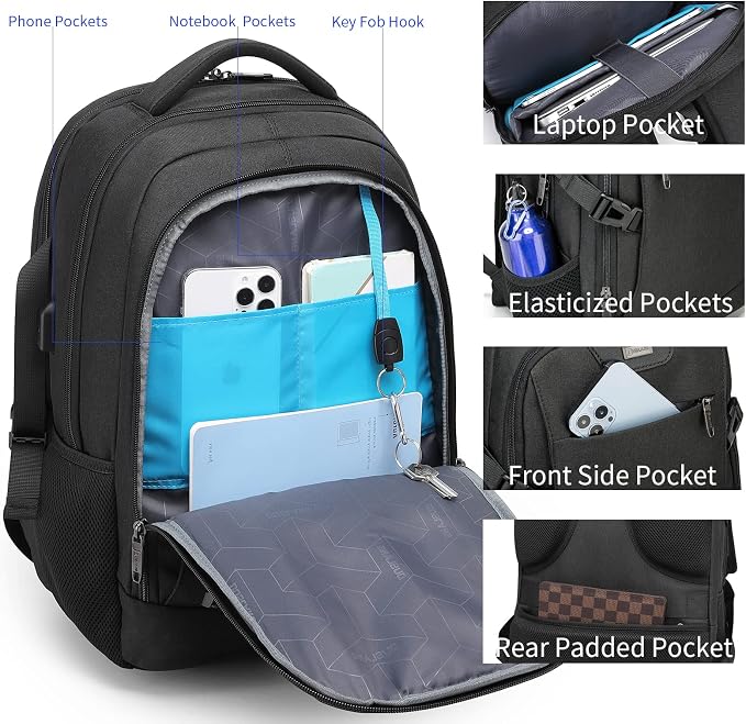 DUSLANG Travel Work Laptop Backpack - Image 2
