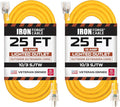 Iron Forge Cable Outdoor Extension Cord 25 Ft, 2 Pack by IronForgeCable