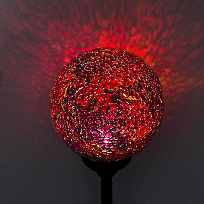 VCUTEKA Solar Garden Decorative Lights Outdoor, Mosaic Solar Light Waterproof - Image 7