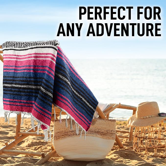 Hydration Nation Authentic Extra Large Mexican Blanket - Image 5