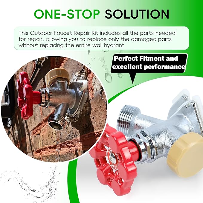 2-Pack Universal Outdoor Faucet Repair Kit - Image 4