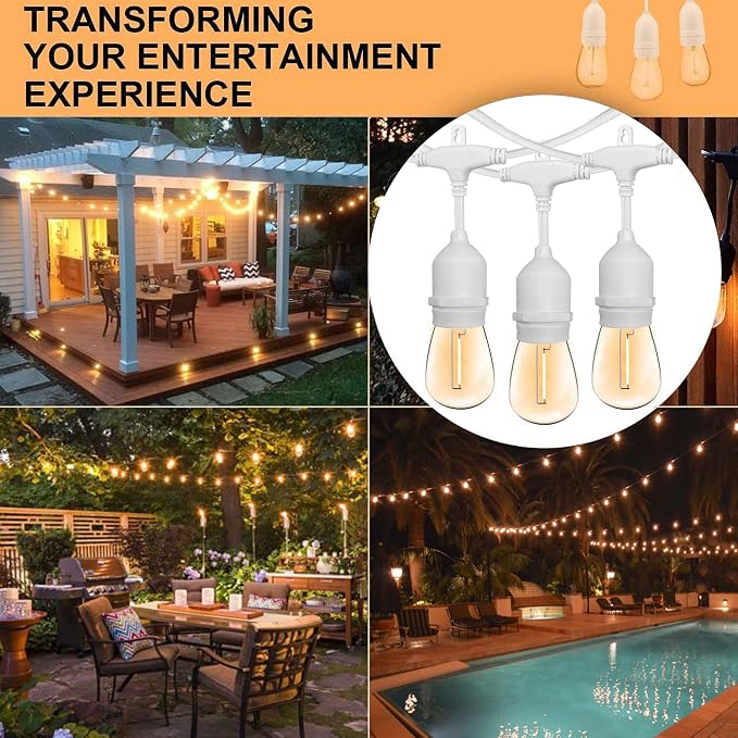 Banord Outdoor String Lights, 50FT Waterproof Patio Lights - Image 2