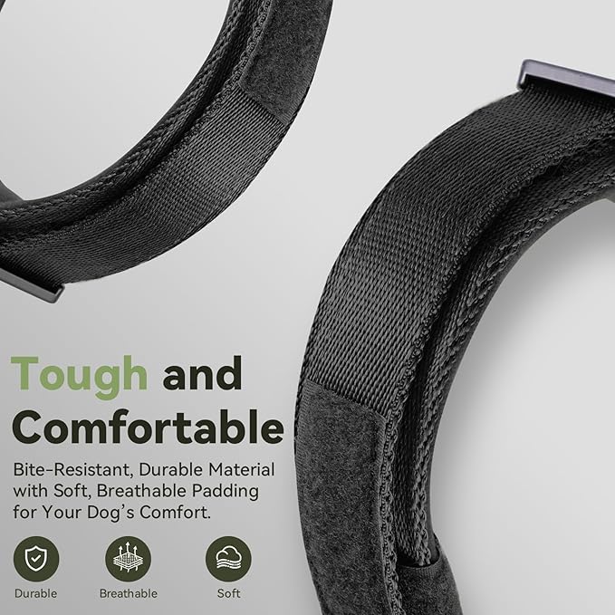 2026 Upgrade Waterproof AirTag Dog Collar, Military Tactical Dog Collar - Image 5