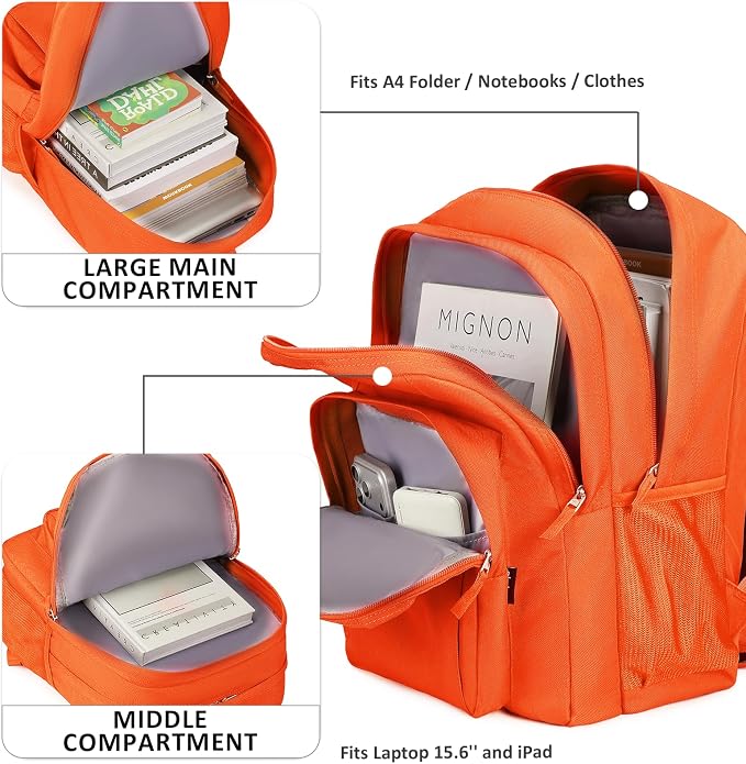 abshoo Classical Basic Travel Backpack - Image 2