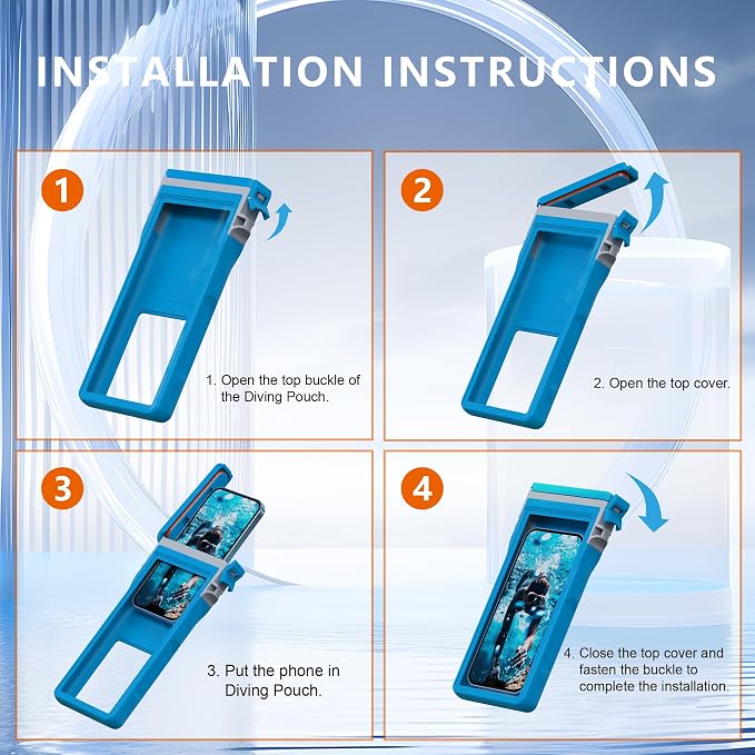 GOLDJU Waterproof Phone Case, Underwater Diving Phone Case - Image 8