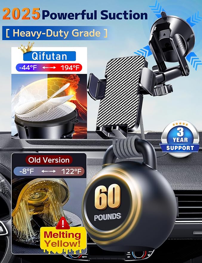 Qifutan Dash Mounted Holders Phone Holders - Image 3