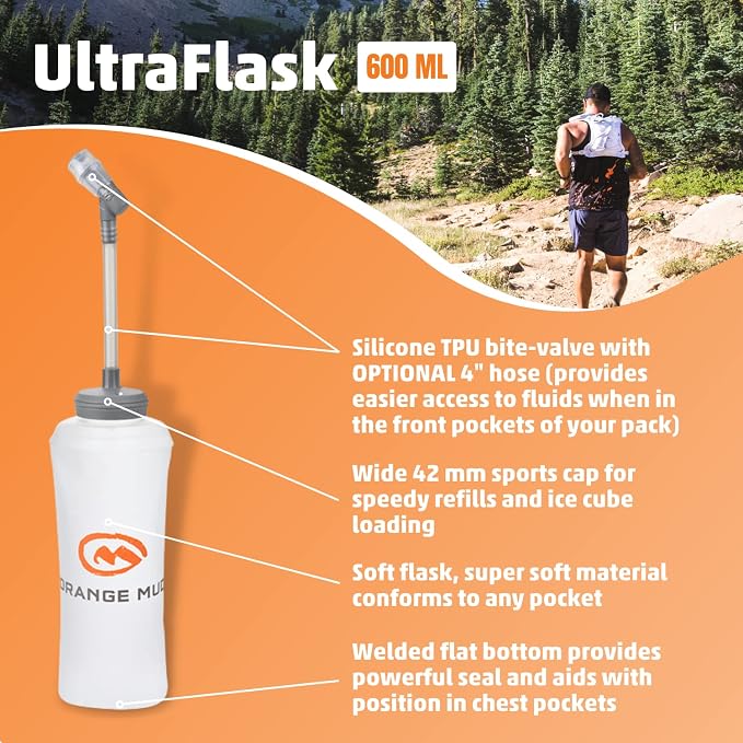 Orange Mud 600ml Soft Flask - Image 2