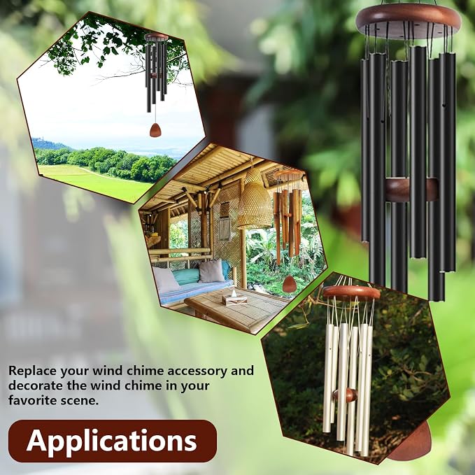 Wind Chime Replacement Parts, Wind Catcher, 19.6FT Nylon Cord, DIY Wind Chime - Image 7
