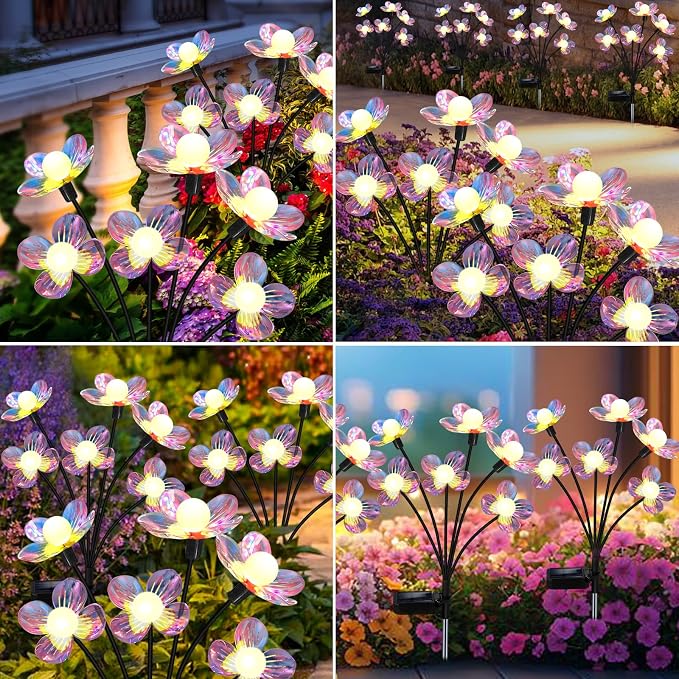 NBQQ Solar Garden Lights Outdoor, Swaying Light Waterproof Solar Lights Outdoor - Image 6