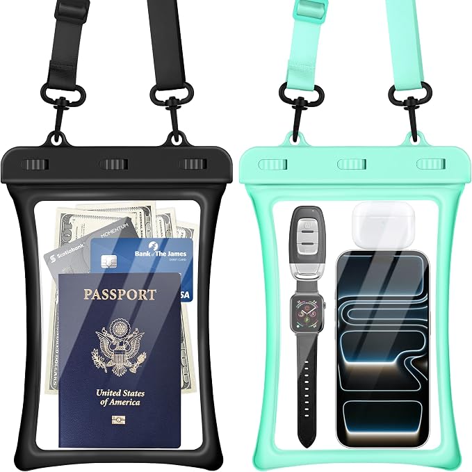 CACOE [Floatable Floating Universal IPX8 Waterproof Phone case 2 Pack-Up to by CACOE