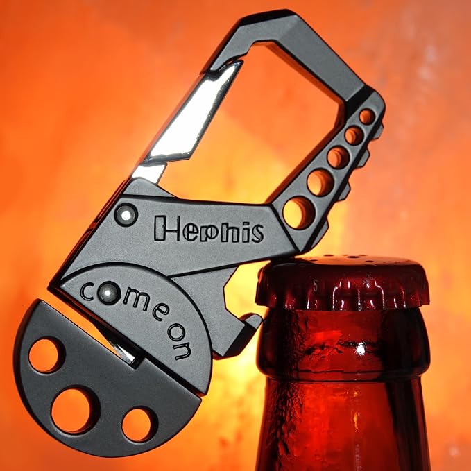 Hephis Skull Heavy Duty Key Chain, Car Emergency Escape Tool, Seat belt Cutter - Image 2