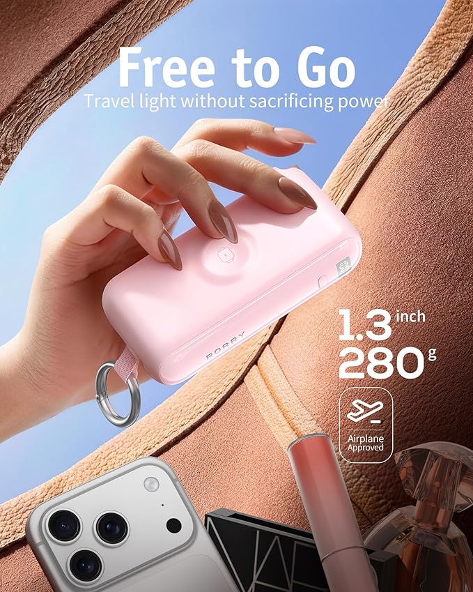 RORRY Flow Portable Charger, 10000mAh 40W Fast Charging Power Bank - Image 3
