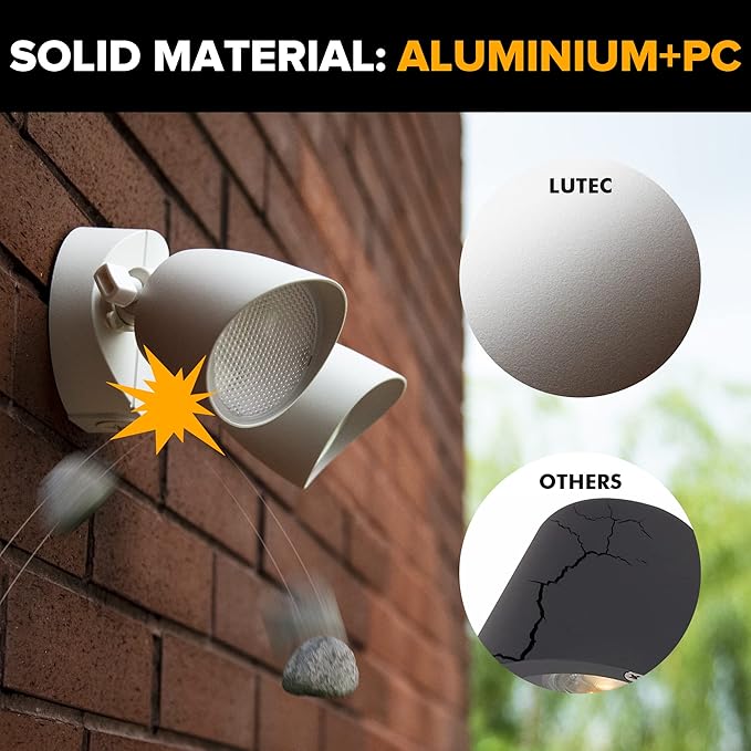 UME 2-Packs 2500 Lumen 32 Watt 28 LED Dual-Head Floodlight Outdoor, Full Metal - Image 3