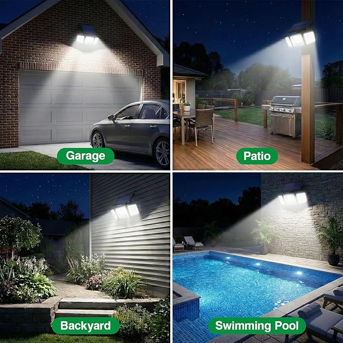 Solar Outdoor Lights Motion Sensor, 2500LM 286 LED Security Flood Lights - Image 8