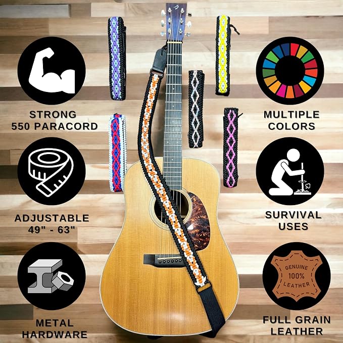 Ten Point Gear® 550 Paracord Guitar Strap - Image 2