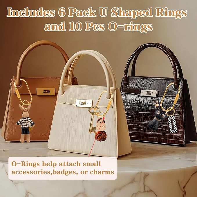Muitcdo Brass Key Rings Bulk, Key Chain Organizer Holder - Image 3