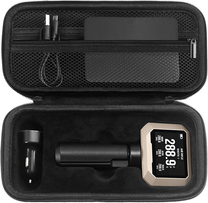 Carrying Case for Garmin Xero C1 Pro Chronograph, Inlaid Organizer by SKIDAYO