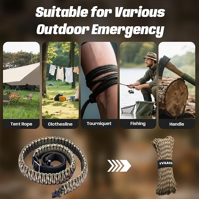 VVAAGG Two-Point Paracord Rifle Sling - Image 4