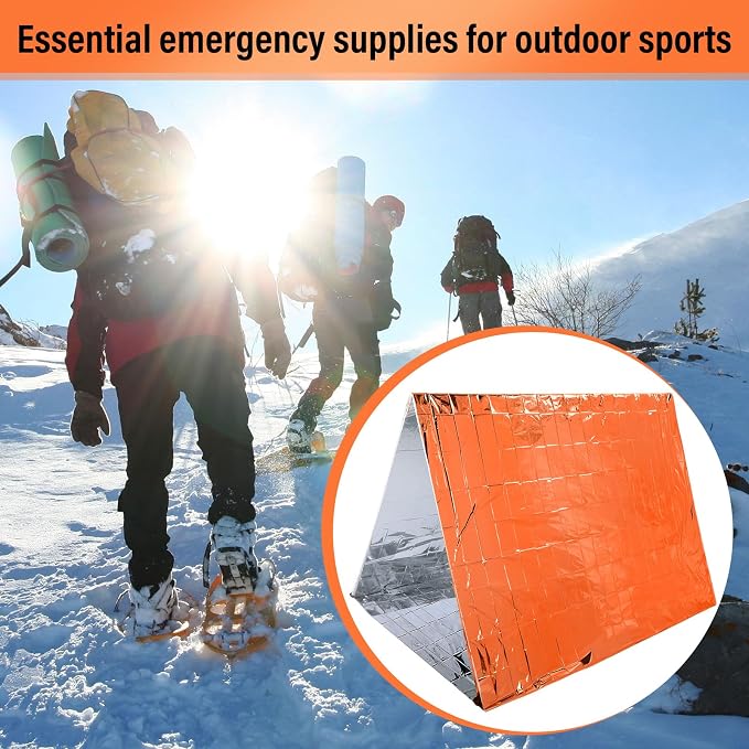 Chumia Emergency Thermal Blanket Bulk 83 x 63 Gigantic Foil Space Blanket - Image 4