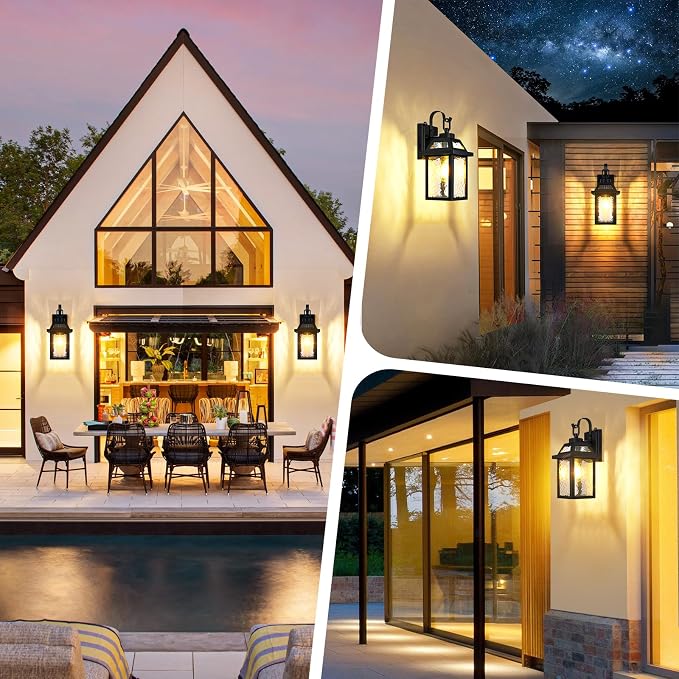 BesLowe Dusk to Dawn Outdoor Wall Lights, Exterior Lighting Fixtures Wall Mount - Image 7