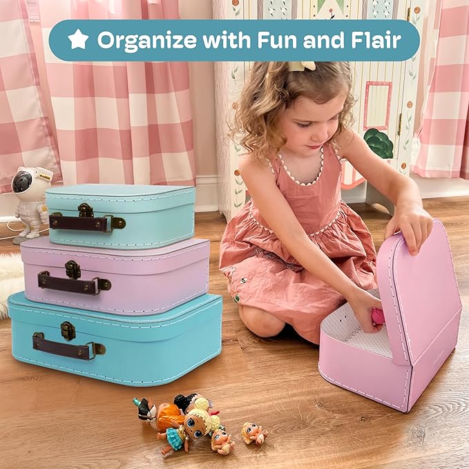 Jewelkeeper Paperboard Suitcases - Image 6