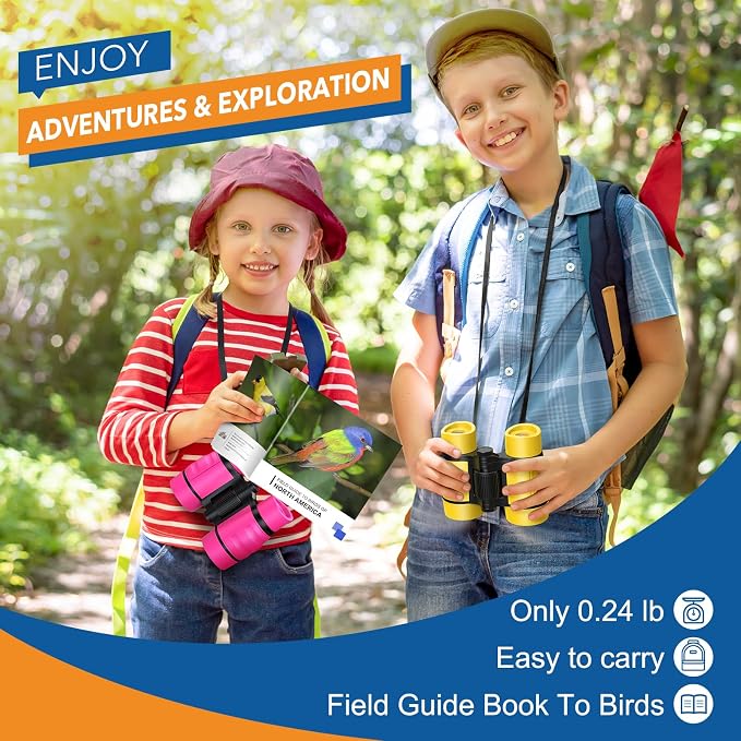 Toys for 3-7 Year Old Girl Boy: LET'S GO! Bird Watching Binoculars for Kids - Image 2