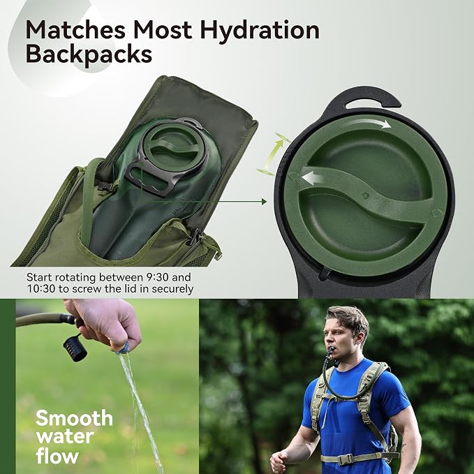 MARCHWAY 2L/2.5L/3L TPU Hydration Bladder, Ultra Durable Water Reservoir Bag - Image 5