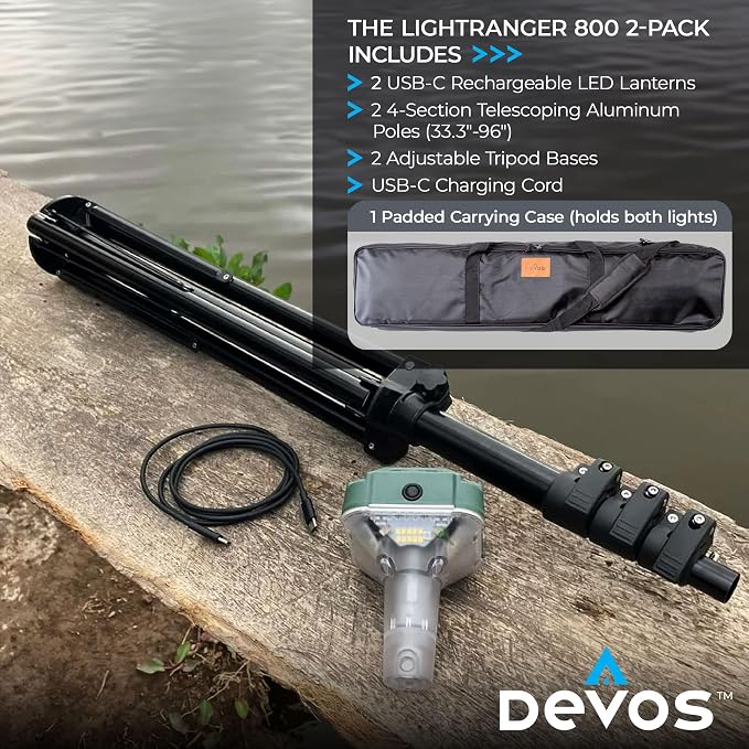 Devos Outdoor | LightRanger 800 Lumen Rechargeable Telescoping LED Lantern | 30 - Image 6