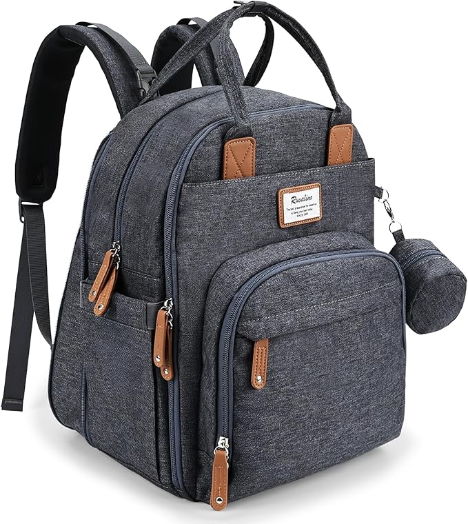 RUVALINO Diaper Bag Backpack-Expandable Baby Bag by RUVALINO