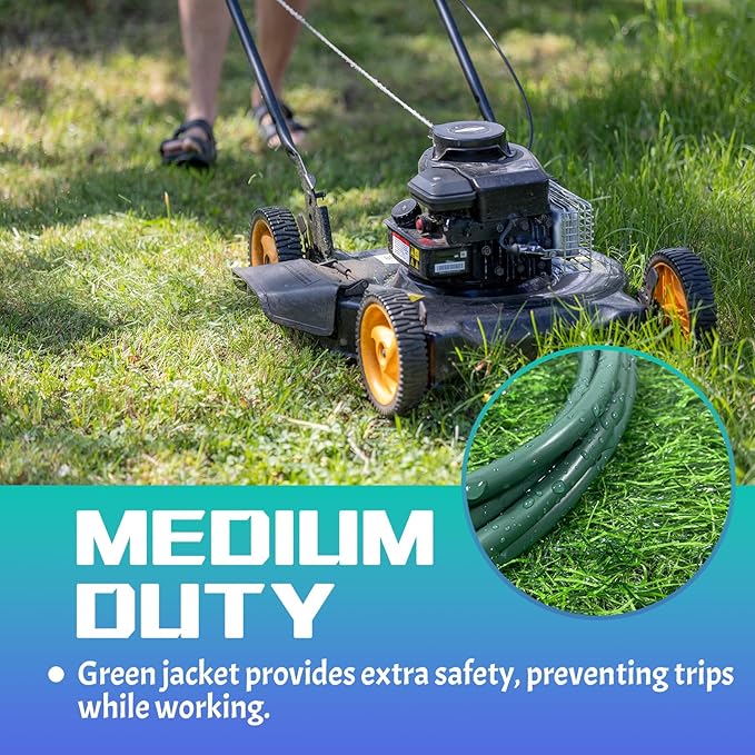 Indoor Outdoor Extension Cord 75 FT, 16/3 SJTW Weatherproof Green Electrical - Image 6