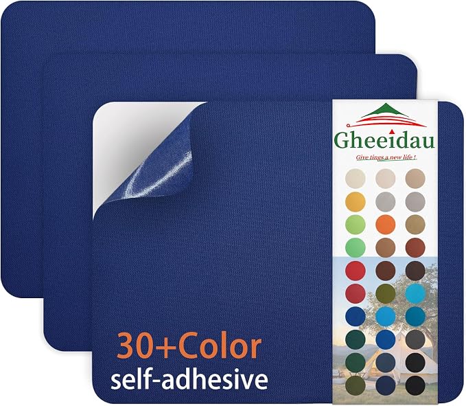 Gheeidau Canvas Repair Patch 9×11 Inch 3Pcs Waterproof Self-Adhesive Fabric by Givethingsanewlife