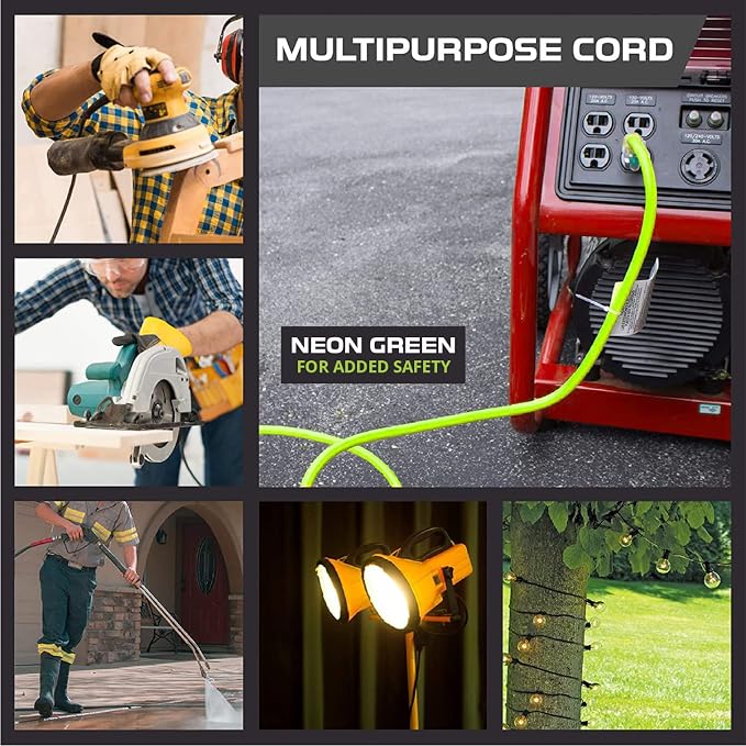 Iron Forge Cable 10 Gauge Extension Cord 10 ft, 10/3 Heavy Duty Extension Cord - Image 7