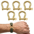 Gold 5/32" Bow Shackle, 5 Pack by Unknown